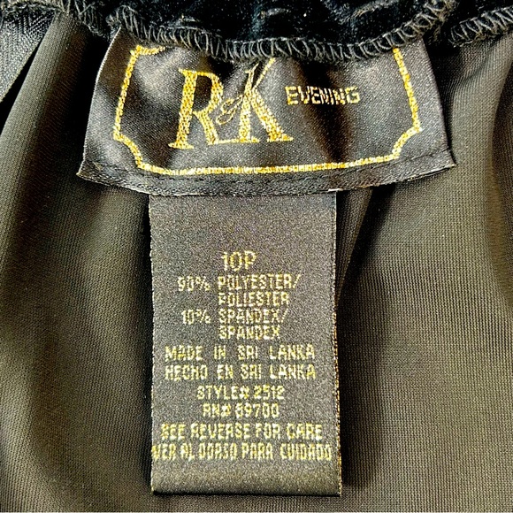 NWT R&K Evening Velveteen Skirt Size 10 Petite - Picture 8 of 9